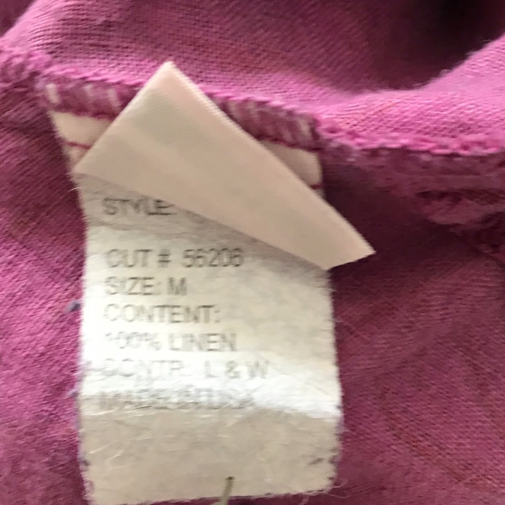 Cut Loose Purple Floral Linen Dress M - Picture 4 of 5
